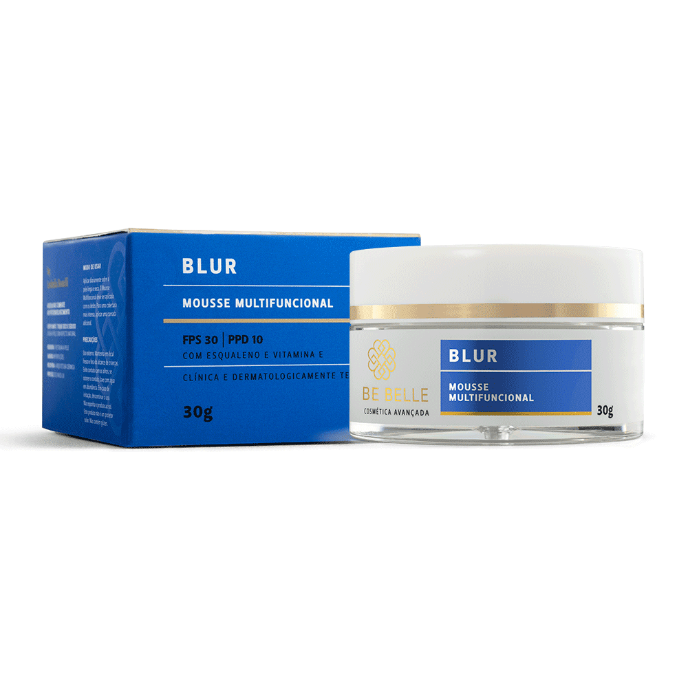 Caixa e embalagem do Blur Mousse Multifuncional
